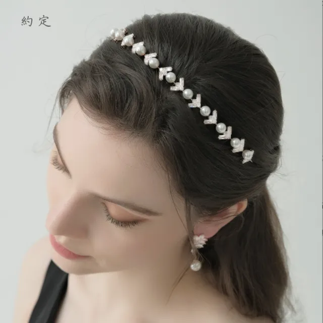 【HaNA 梨花】韓國輕奢珠寶水晶系列．珍珠水晶麥穗髮箍多款選