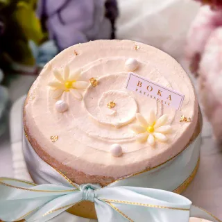 【BOKA】香草草莓戚風蛋糕（6吋）x1盒