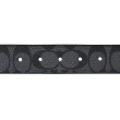 【COACH】COACH滿版印花LOGO PVC/牛皮雙面設計針扣式皮帶(黑x炭灰)