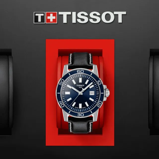 【TISSOT 天梭 官方授權】SUPERSPORT 時尚簡約腕錶 / 44mm 母親節 禮物(T1256101604100)