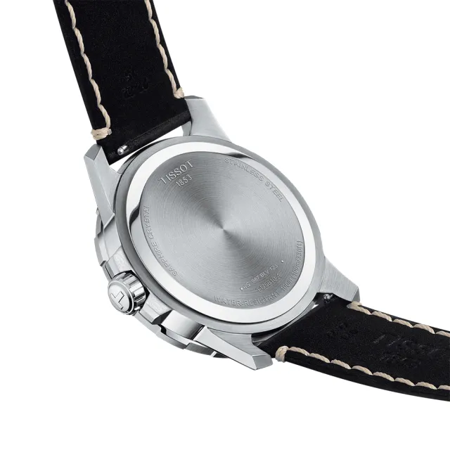 【TISSOT 天梭 官方授權】T-Sport系列 紳士時尚手錶-44mm 母親節 禮物(T1256101604100)