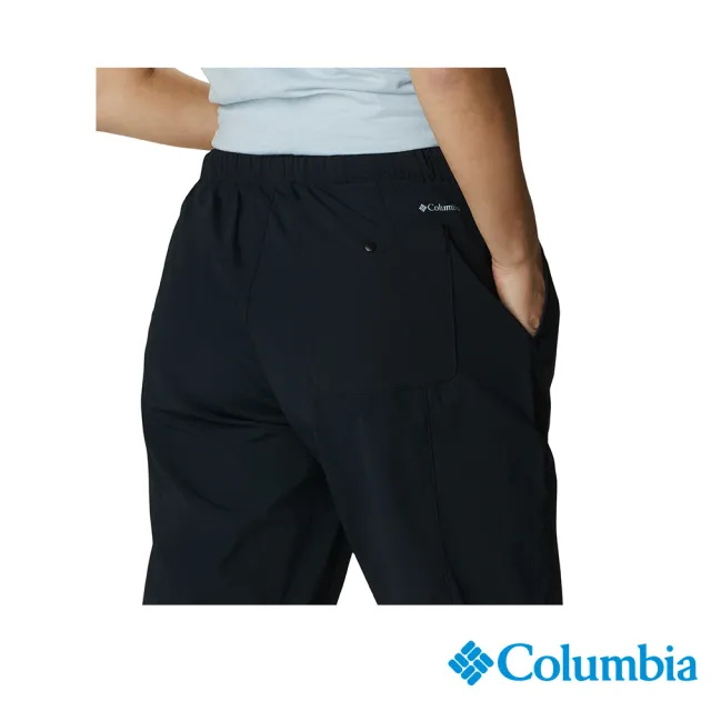 【Columbia 哥倫比亞 官方旗艦】女款-Omni-Shade UPF50防潑長褲-黑色(UAR47830BK / 2022年春夏商品)