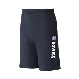 【K-SWISS】棉質短褲 Color Logo Shorts-男-黑(106114-008)