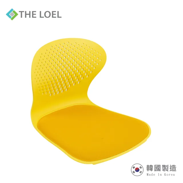 【THE LOEL】集中坐姿美體美學椅墊(木炭黑/黃色)