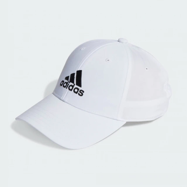 adidas 愛迪達adidas 愛迪達 帽子 棒球帽 運動帽 遮陽帽 BBALLCAP LT EMB 白 II3552
