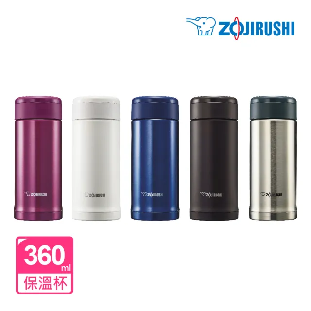 【ZOJIRUSHI 象印】SLiT不鏽鋼真空保溫杯-360ml(SM-AGE35)(保溫瓶)