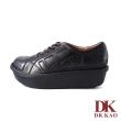 【DK 高博士】復古牛皮空氣娃娃鞋 87-2148-90 黑色