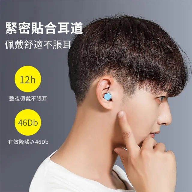 【Dagebeno荷生活】低反發材質慢回彈膠囊耳塞 抗噪助眠耳塞(1對)
