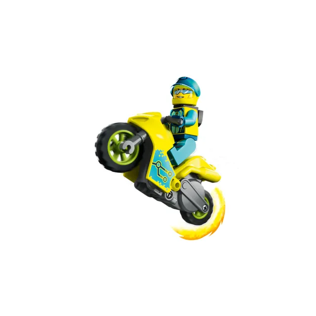 【LEGO 樂高】城市系列 60358 網路特技摩托車(特技玩具車 交通工具 機車)