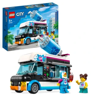 【LEGO 樂高】城市系列 60384 企鵝冰沙車(玩具車 交通工具 DIY積木)