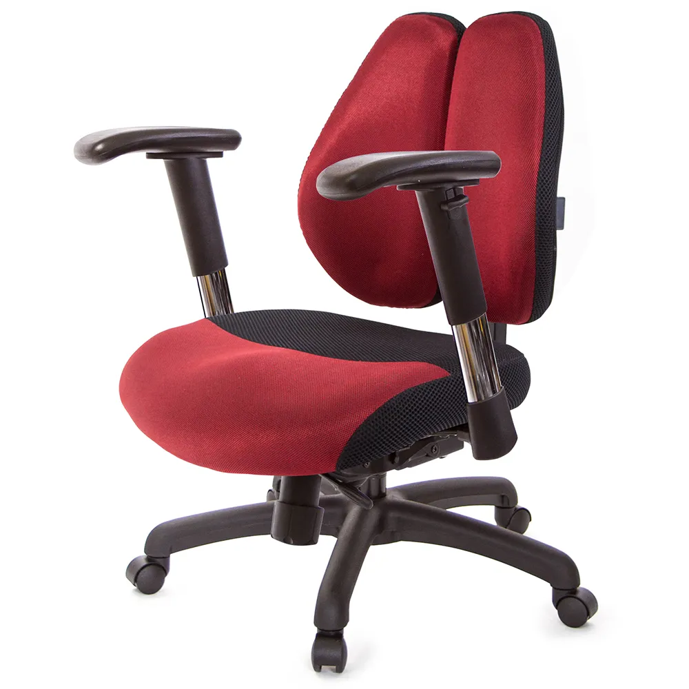 【GXG 吉加吉】低雙背DUO KING 2D滑面金屬扶手 工學椅(TW-3005 E6)