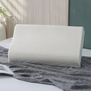 【HOYACASA】100%泰國天然乳膠枕1入(人體工學型)