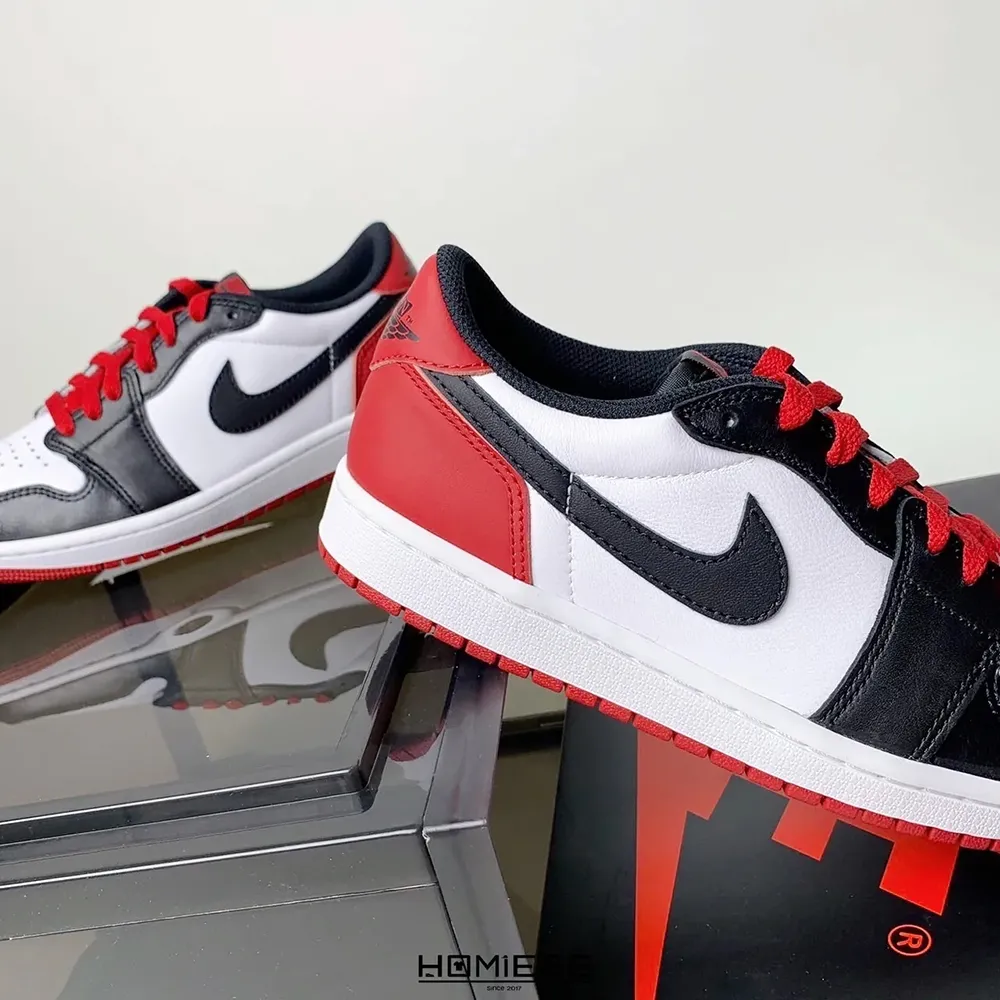 NIKE 耐吉】Air Jordan 1 Retro Low OG 黑紅腳趾(CZ0790-106) - momo