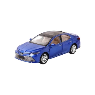 【KIDMATE】1:34聲光合金車  Toyota Camry藍(正版授權 迴力車模型玩具車)