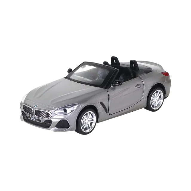KIDMATE】1:30聲光合金車BMW Z4 M40i灰(正版授權迴力車模型玩具