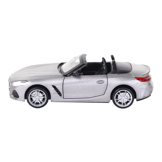 KIDMATE】1:30聲光合金車BMW Z4 M40i灰(正版授權迴力車模型玩具車敞篷 