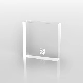 【琉璃工房 LIULI】壓克力底座9x9x2.5cm 透明(作品搭配最佳首選)