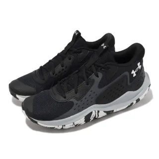 【UNDER ARMOUR】籃球鞋 Jet 23 男鞋 黑 灰 緩震 支撐 抓地 運動鞋 UA(3026634002)
