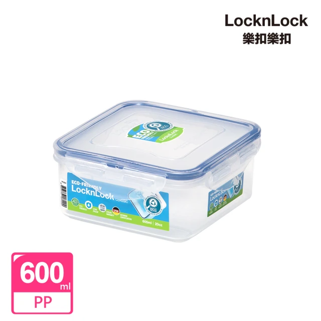 LocknLock樂扣樂扣 CLASSICS系列PP保鮮盒/正方形600ML