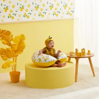 【unilove 官方總代理】Hopo Mini攜帶式哺乳枕-甜甜檸檬(枕套+枕芯)