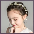 【UNICO】兒童 簡約質感公主風表演花童拍照珍珠花環/配飾(髮飾/配件/聖誕)