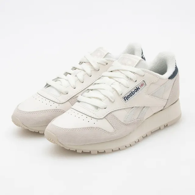 REEBOK】Classic Leather 男女休閒鞋運動經典復古麂皮皮革米藍