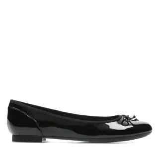 【Clarks】女鞋 Couture Bloom 全皮面蝴蝶結飾舒適平底鞋 娃娃鞋(CLF15475D)