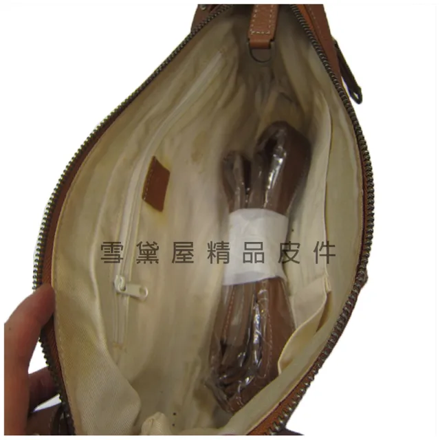 【SNOW.bagshop】雙11 真皮 肩背包中容量主袋+外袋(真皮包包 共四層扁包100%進口牛皮革復古仿舊