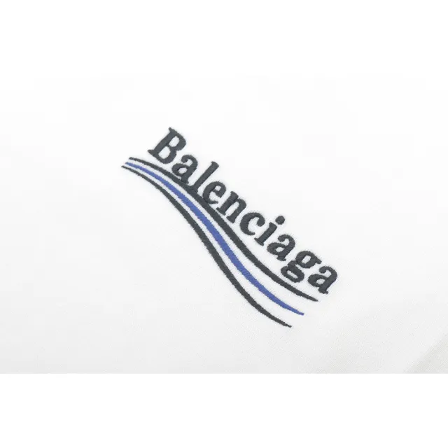 【Balenciaga 巴黎世家】Political Campaign 可樂刺繡 T-shirt(白色)
