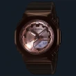 【CASIO 卡西歐】G-SHOCK ITZY彩領配戴款 粉紅金 八角農家橡樹手錶 女錶 畢業禮物(GM-S2100PG-4A)