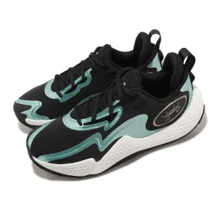 【UNDER ARMOUR】籃球鞋 Spawn 5 IR 黑 綠 白 虹彩 緩衝 透氣 耐磨 運動鞋 UA(3027174001)