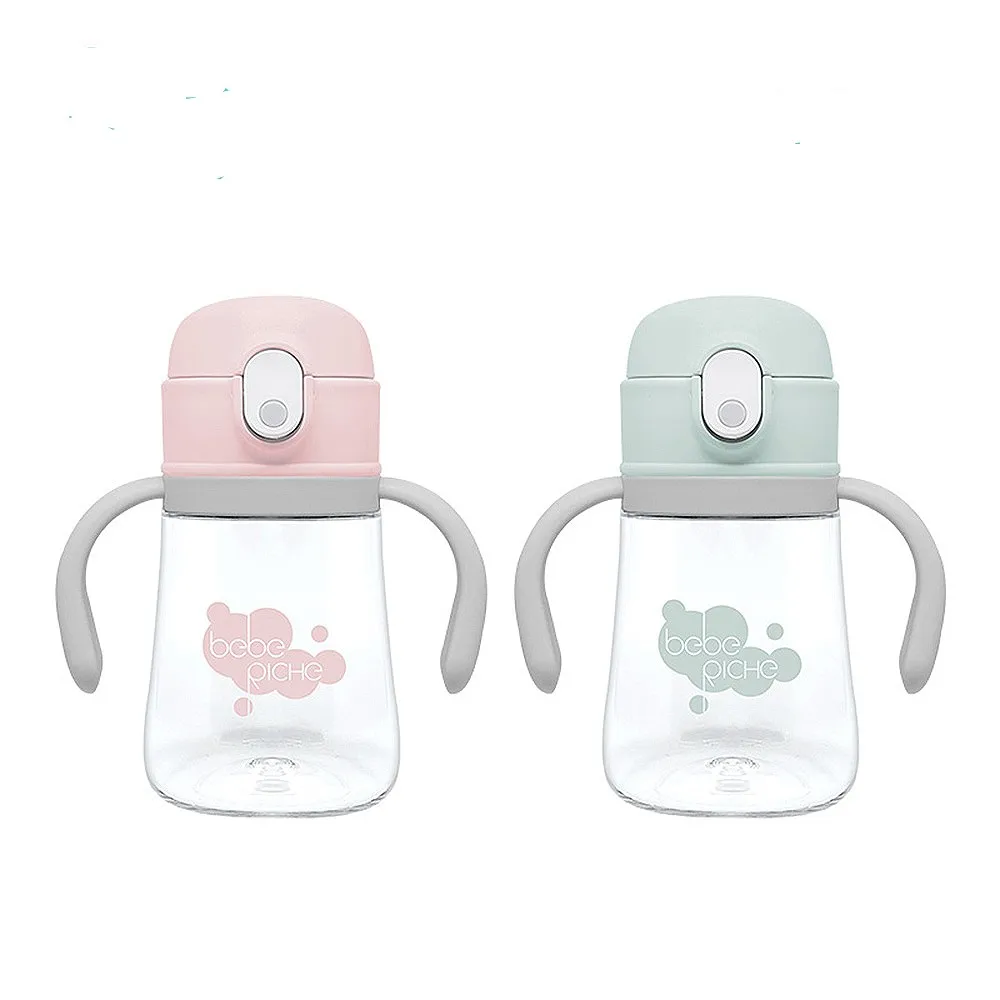 【傳佳知寶】韓國Beberiche貝貝禮奇 360度導珠 吸管訓練水杯(各個角度都能喝到水)