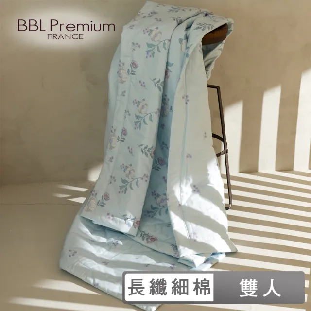 【BBL Premium】100%長纖細棉印花涼被-愛戀木槿花(雙人)