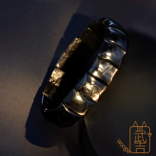 【Woogie武吉珠寶】超強財富能量金運石手排(寬面15-16mm)