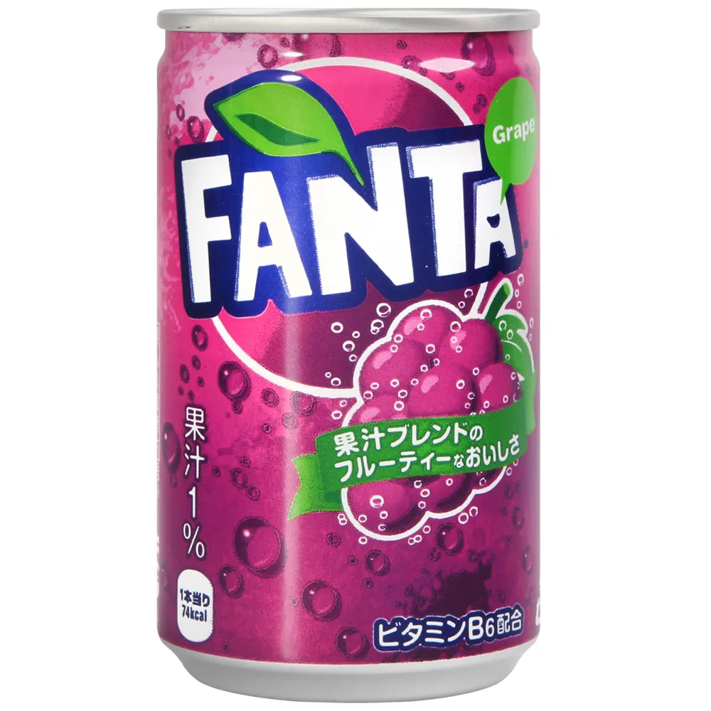 【Coca-Cola】芬達汽水-葡萄風味(160ml)