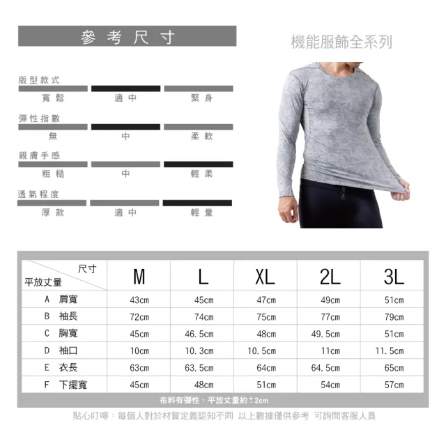 【AREXSPORT】加大碼男上衣 衛生衣 內著 保暖衣 男長袖 大碼衛生衣 速乾吸排 Ｍ-3L 男內衣 衛生上衣