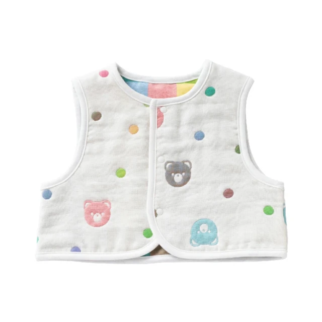 日本OP mini 嬰幼童六層紗背心 共2款(新生兒 小童 雙面穿 上衣)