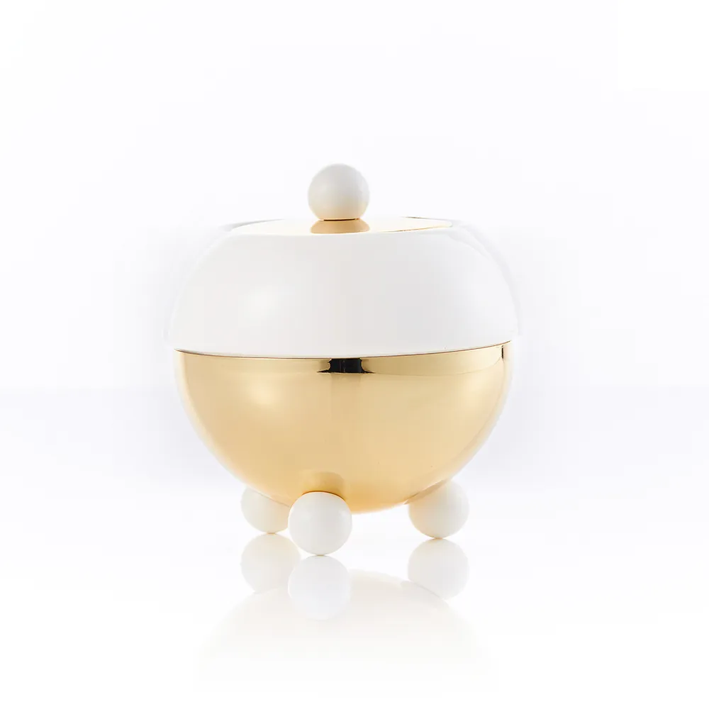 【TWG Tea】現代藝術系列糖罐 Design Gold Sugar Bowl in White(白/金)