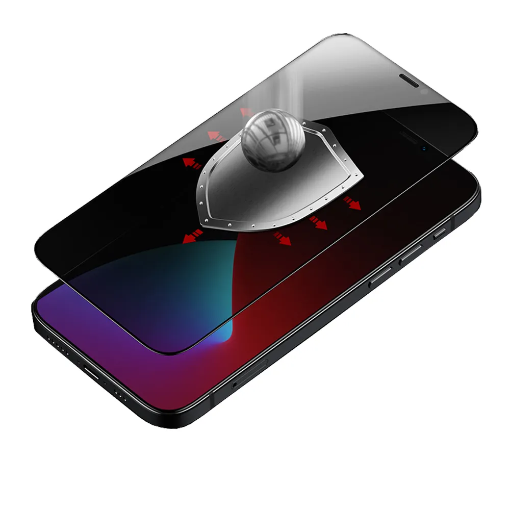 【Benks】iPhone12 mini 5.4吋 V-Pro 防偷窺全覆蓋玻璃保護貼(防窺螢幕保護貼)