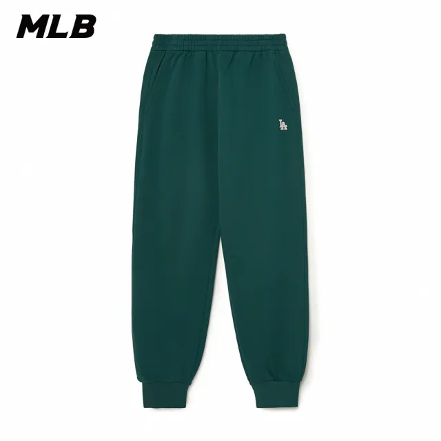 【MLB】小Logo運動褲 休閒長褲 洛杉磯道奇隊(3APTB0134-07GND)