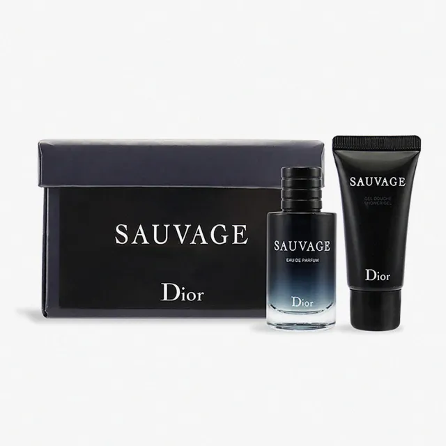 Dior 迪奧】Sauvage 曠野之心男性淡香精禮盒淡香精10ml+沐浴膠20ml