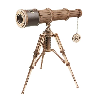 【Robotime】立體木製組裝模型 單筒望遠鏡 ST004(DIY)