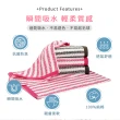 【MORINO】美國棉抗菌防臭亮彩直紋方巾毛巾8入組(方x4+毛x4)