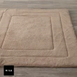 【HOLA】WARM TOUCH石墨烯毛絨軟式地毯80x150 棕