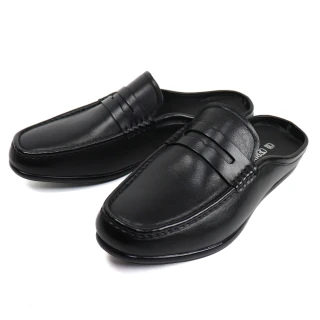 【CR CERINI】素面便士樂福造型張菲鞋 黑色(84471-BL)