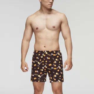 【Mr. DADADO】圓滿雙收 M-3L印花四角男內褲 天然絲光棉-吸濕排汗-GHQ339BR(咖啡)