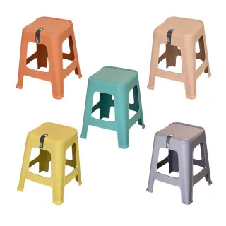 【bebehome】北歐風加厚高腳椅(客廳餐廳家用餐椅/可堆疊收納塑膠高腳凳)