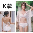 【SeasonsBikini】連身泳裝泳衣顯瘦美背 -組合(連身泳裝 女泳裝 兩件式泳裝 連身顯瘦美背)