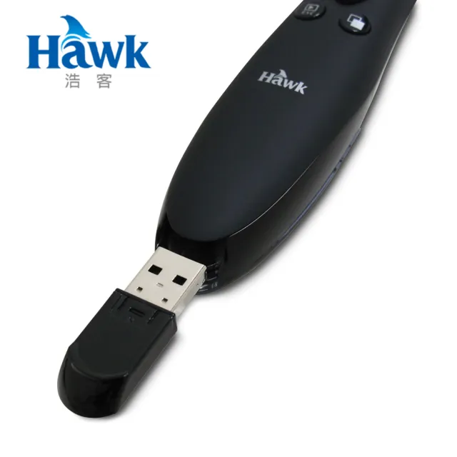 【Hawk 浩客】R260簡報達人2.4GHz無線簡報器-黑(紅光)