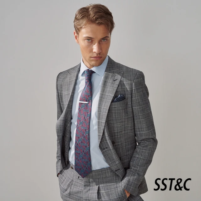 SST&C 新品上市 黑色修身版西裝外套0112308008